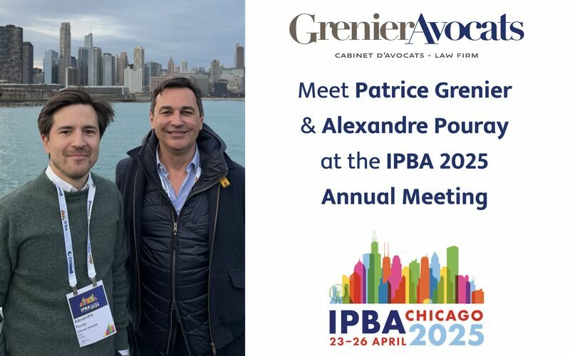 Grenier Avocats just arrived in Chicago for the IPBA 2025 Grenier Avocats just arrived in Chicago for the IPBA 2025