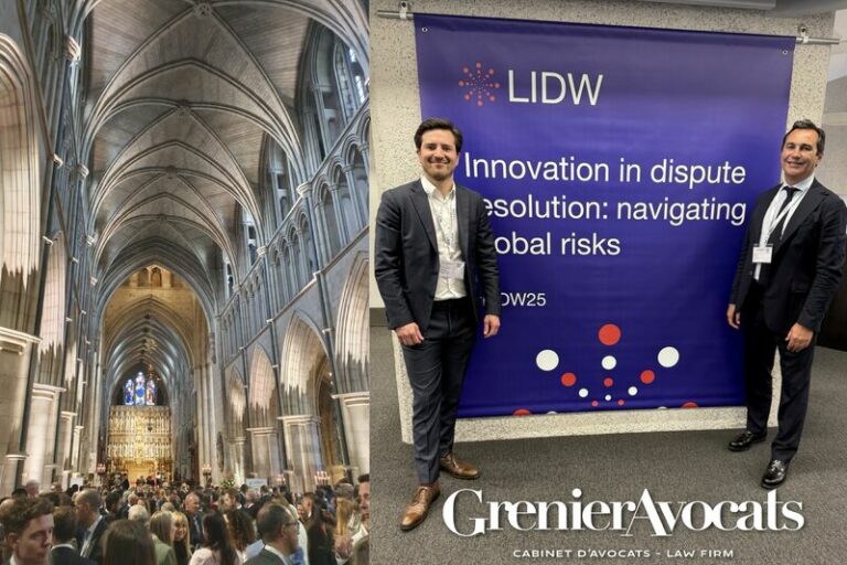 GrenierAvocats est à Londres pour la London International Disputes Week (LIDW) 2025 !