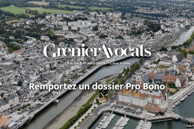 Remportez un dossier Pro Bono lors d'un cocktail apéritif organisé par GrenierAvocats